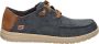 Skechers Melson Planon Heren Veterschoenen Donkerblauw - Thumbnail 21