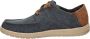Skechers Melson Planon Heren Veterschoenen Donkerblauw - Thumbnail 22