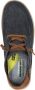 Skechers Melson Planon Heren Veterschoenen Donkerblauw - Thumbnail 4