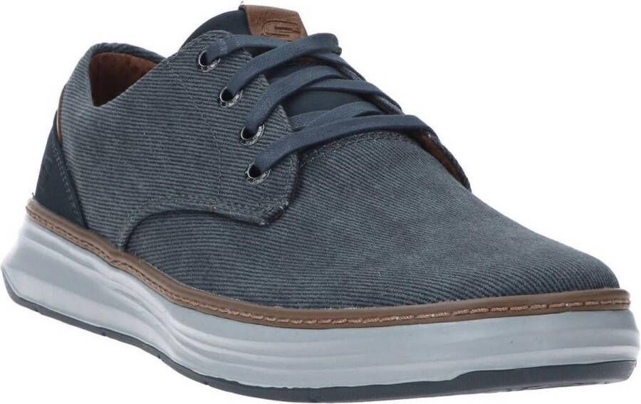 Skechers Moreno Ederson Sneakers Blauw Textiel Heren - Foto 13
