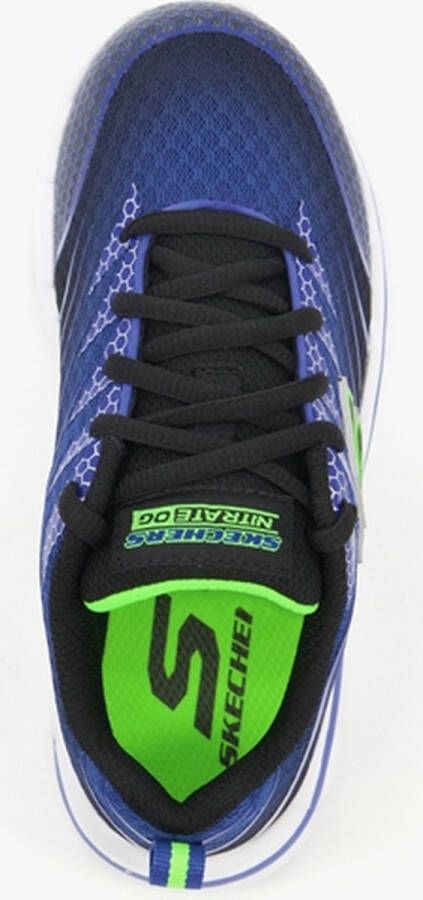Skechers Nitrate Zulvox kinder sneakers blauw