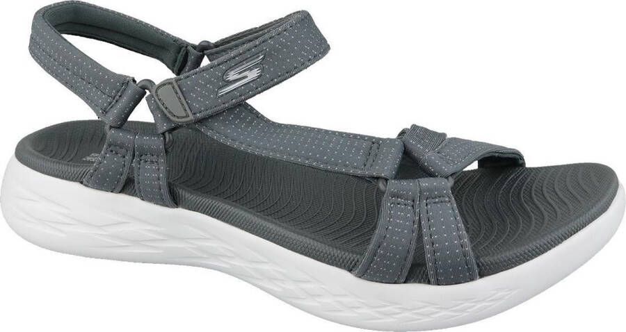 Skechers On-The-Go 600 Brilliancy Sandalen Dames Charcoal