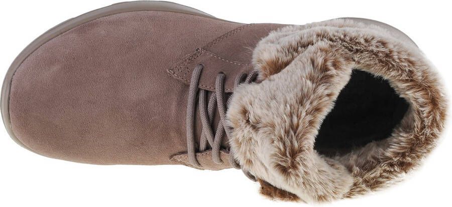 Skechers On The Go Joy-Plush Dreams 144042-DKTP Vrouwen Grijs Laarzen Sneeuw laarzen