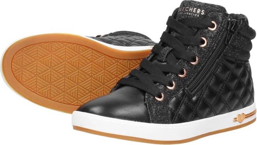 Skechers Quilted Squad Meisje Sneaker Zwart