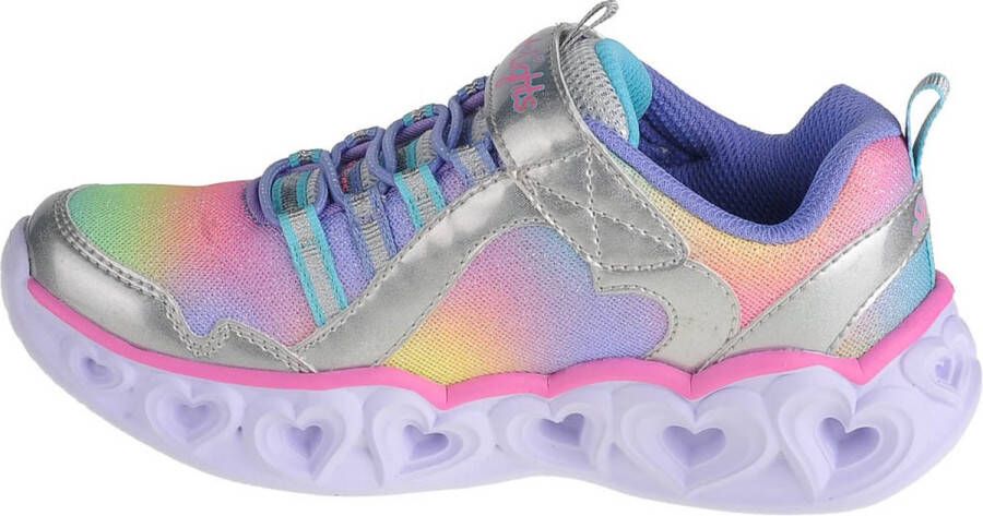 Skechers Heart Lights-Rainbow Lux 302308L-SMLT voor meisje Grijs Sneakers Sportschoenen - Foto 14