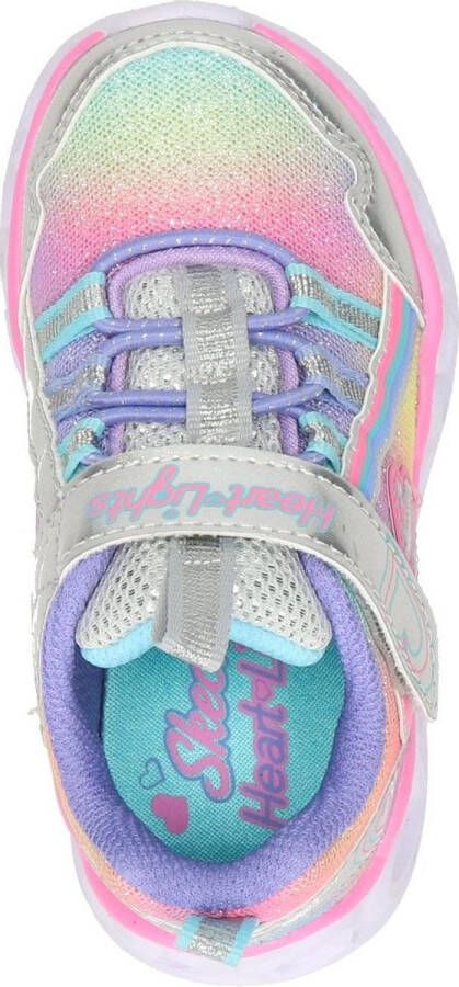 Skechers Heart Lights-Rainbow Lux 302308L-SMLT voor meisje Grijs Sneakers Sportschoenen - Foto 15