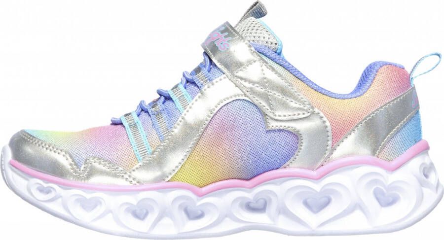 Skechers Heart Lights-Rainbow Lux 302308L-SMLT voor meisje Grijs Sneakers Sportschoenen - Foto 5