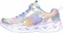 Skechers Heart Lights-Rainbow Lux 302308L-SMLT voor meisje Grijs Sneakers Sportschoenen - Thumbnail 5