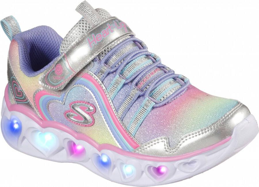 Skechers Heart Lights-Rainbow Lux 302308L-SMLT voor meisje Grijs Sneakers Sportschoenen - Foto 6