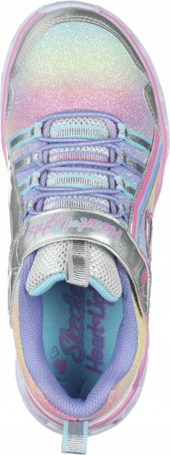 Skechers Heart Lights-Rainbow Lux 302308L-SMLT voor meisje Grijs Sneakers Sportschoenen - Foto 7