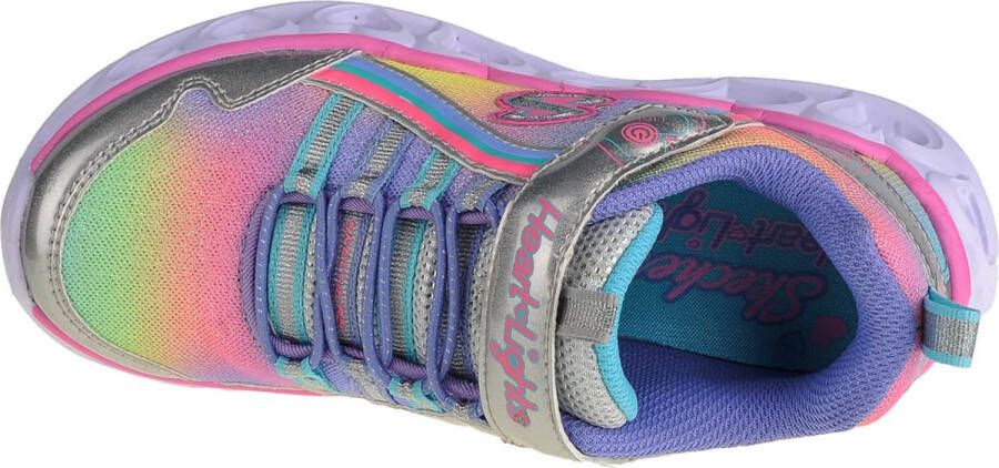 Skechers Heart Lights-Rainbow Lux 302308L-SMLT voor meisje Grijs Sneakers Sportschoenen - Foto 9
