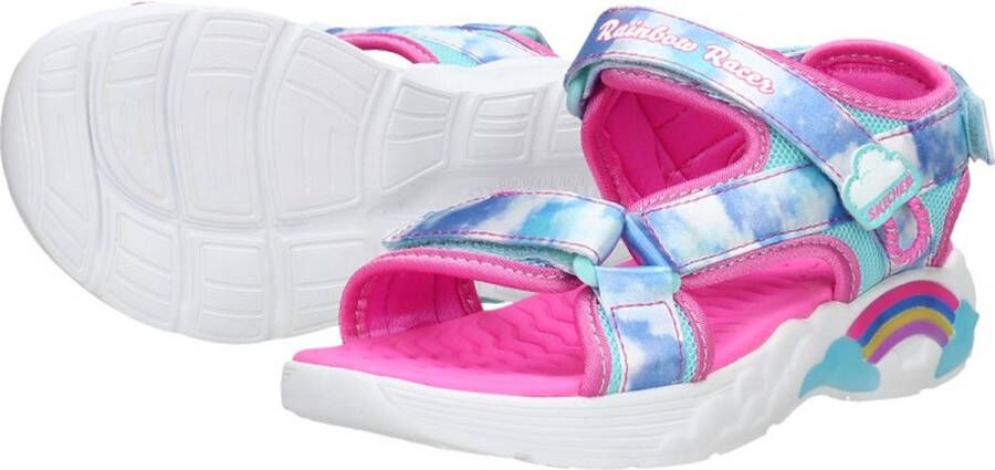 Skechers Rainbow Racer meisjes sandaal Blauw multi