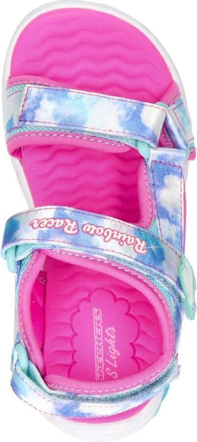 Skechers Rainbow Racer meisjes sandaal Blauw multi