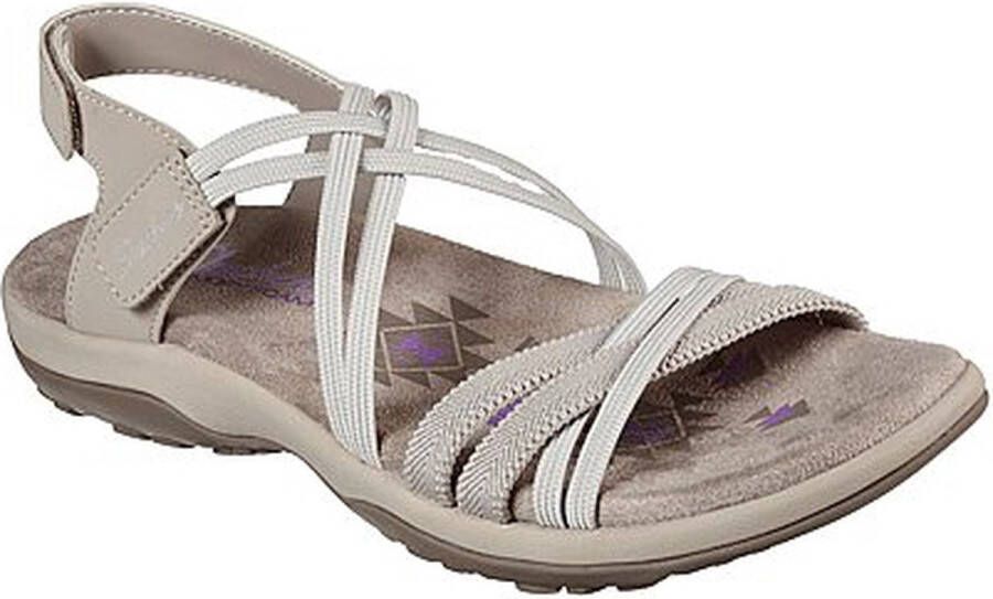 Skechers Reggae Slim–Takes Two 163112-TPE Vrouwen Beige Sandalen - Foto 3