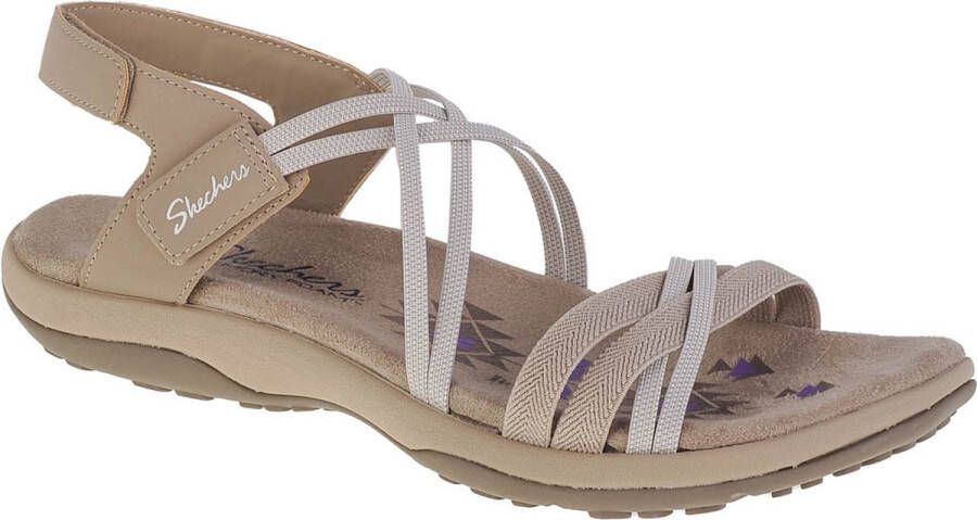 Skechers Reggae Slim–Takes Two 163112 TPE Vrouwen Beige Sandalen - Foto 9