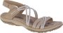 Skechers Reggae Slim–Takes Two 163112 TPE Vrouwen Beige Sandalen - Thumbnail 9