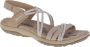 Skechers Reggae Slim–Takes Two 163112-TPE Vrouwen Beige Sandalen - Thumbnail 10