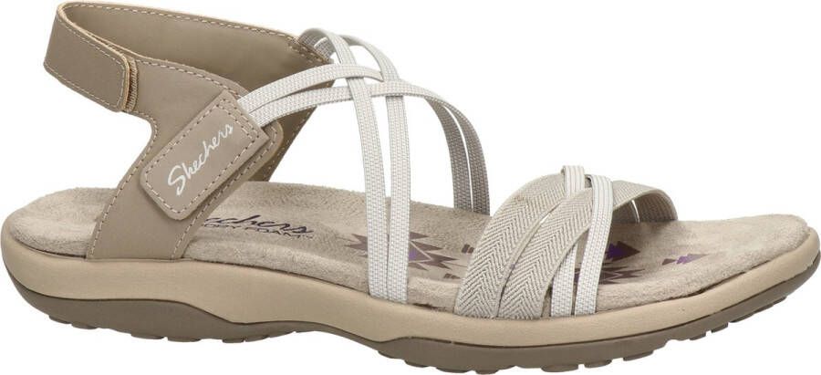 Skechers Reggae Slim–Takes Two 163112 TPE Vrouwen Beige Sandalen - Foto 10