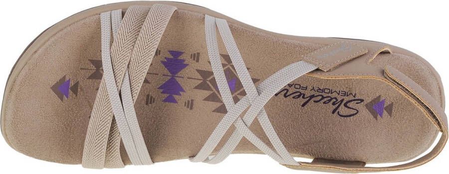 Skechers Reggae Slim–Takes Two 163112 TPE Vrouwen Beige Sandalen - Foto 12