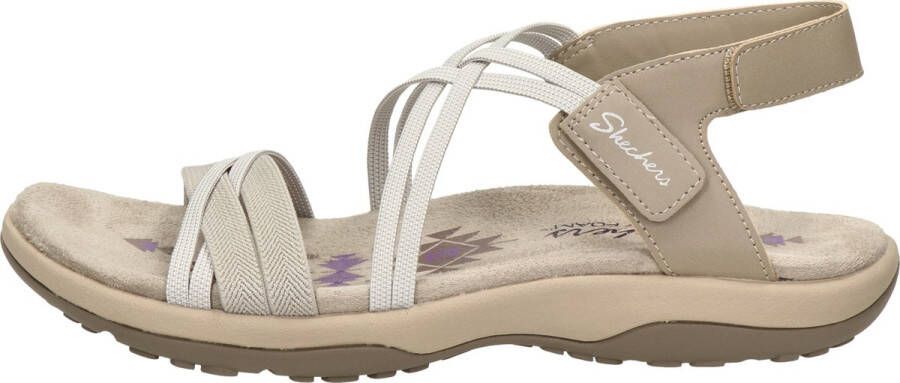 Skechers Reggae Slim–Takes Two 163112-TPE Vrouwen Beige Sandalen - Foto 4