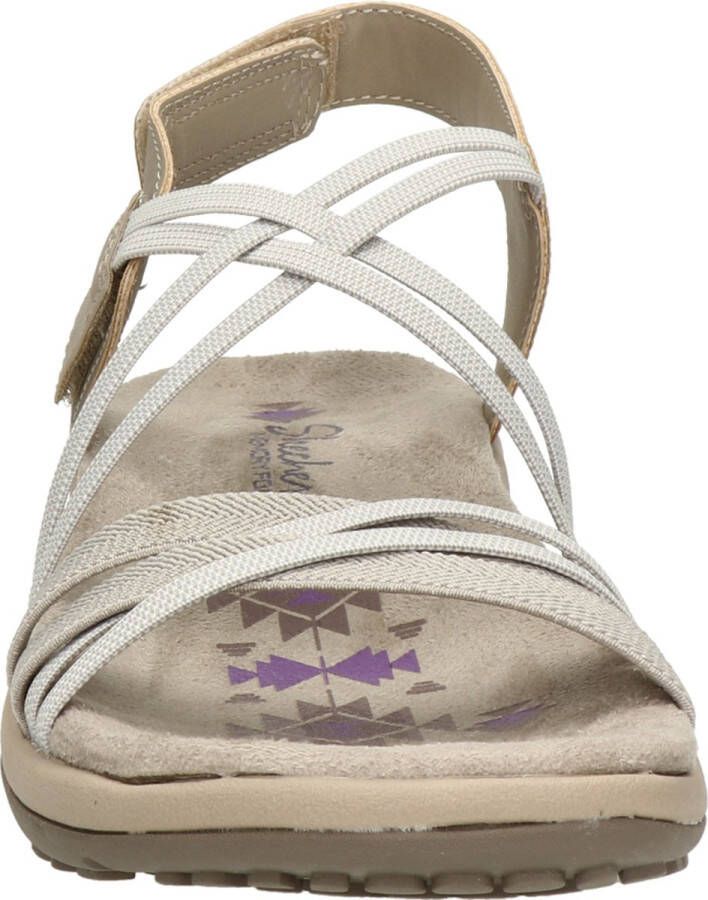 Skechers Reggae Slim–Takes Two 163112 TPE Vrouwen Beige Sandalen - Foto 4
