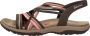 Skechers Reggae Slim Simply Stretch Sandalen Plat donkerbruin - Thumbnail 10