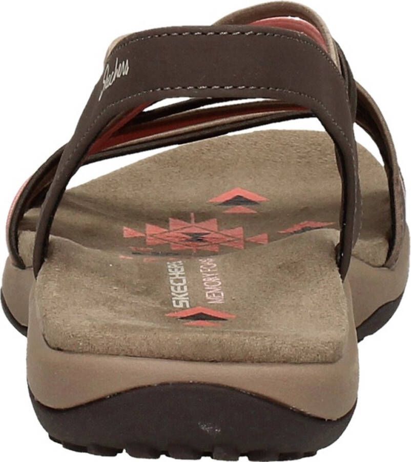 Skechers Reggae Slim Sandalen bruin Textiel Dames