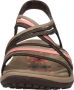 Skechers Reggae Slim Simply Stretch Sandalen Plat donkerbruin - Thumbnail 9