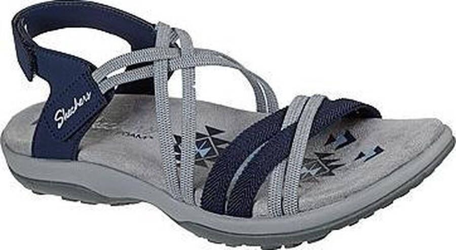 Skechers Reggae Slim–Takes Two 163112-NVY Vrouwen Marineblauw Sandalen