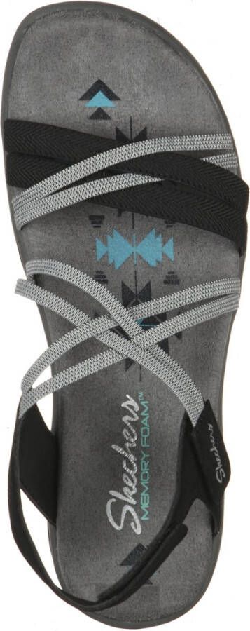 Skechers Reggae Slim Takes Two sandalen zwart