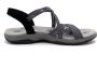 Skechers Reggae Slim Turn It Up Dames Sandalen Zwart Wit - Thumbnail 5