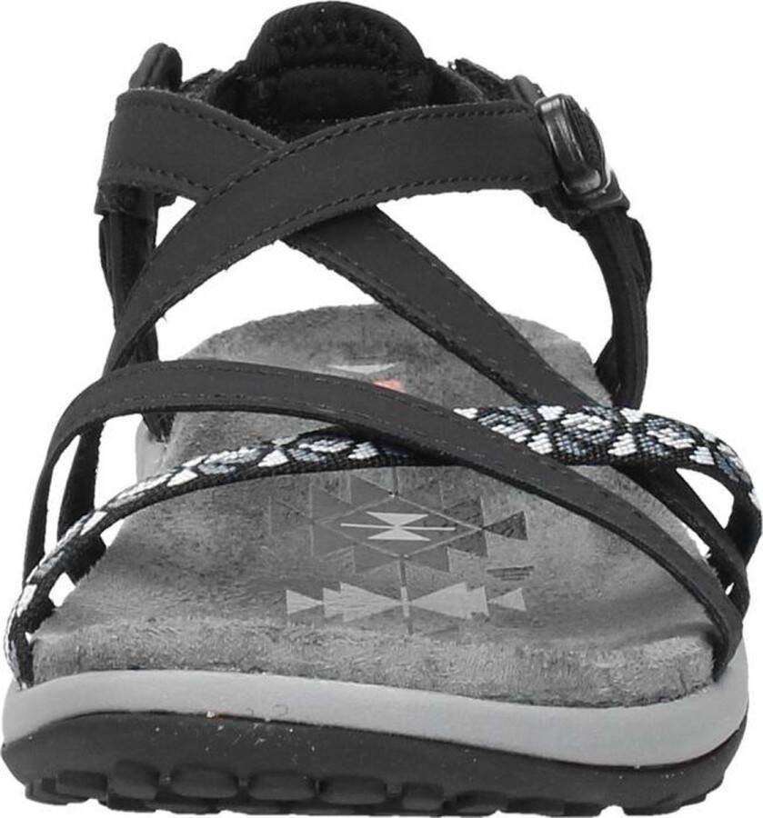 Skechers Reggae Slim Vacay Sandalen Plat zwart