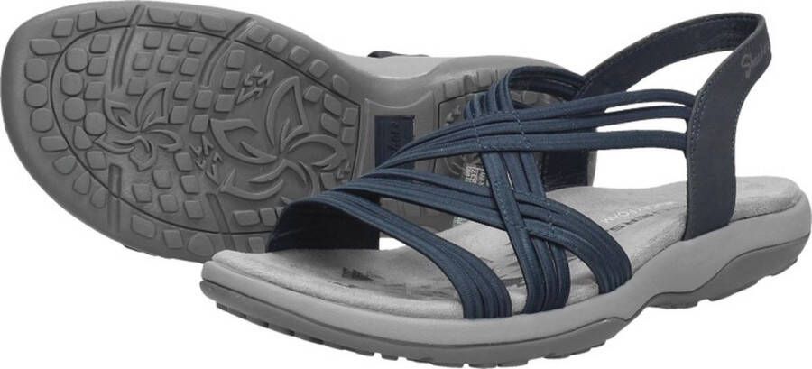 Skechers Reggae Slimpy Stretch Vegan sandalen blauw