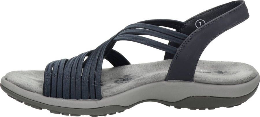 Skechers Reggae Slimpy Stretch Vegan sandalen blauw