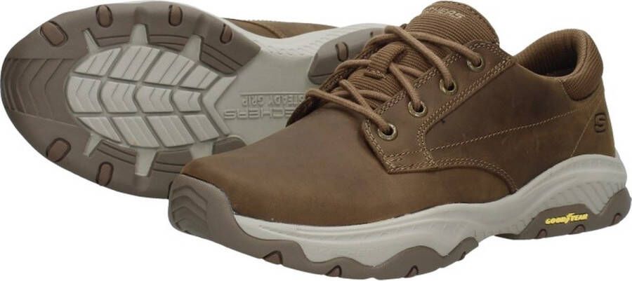 Skechers Relaxed Fit: Craster Fenzo Veterschoenen Laag cognac