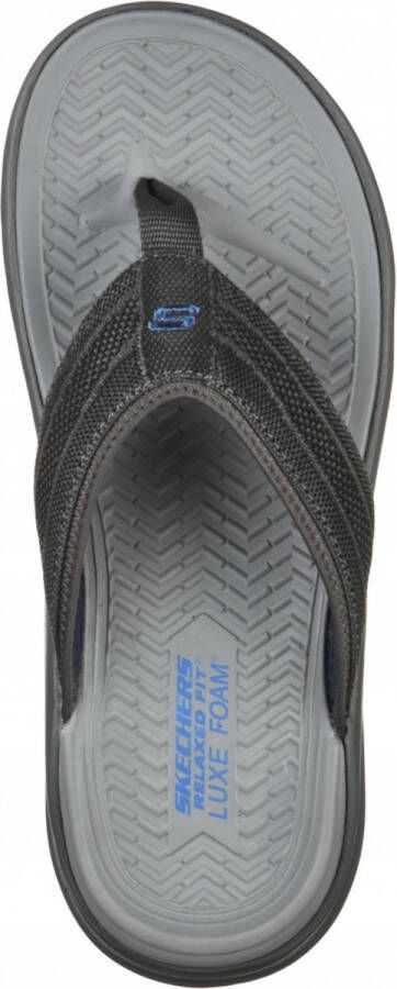 Skechers Relaxed Fit:Sargo-Point Vista Slipper Mannen Grijs