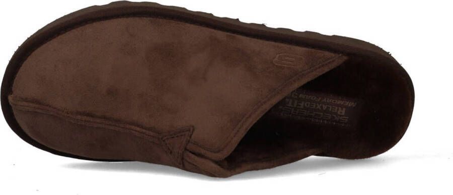 Skechers Pantoffels Bruin ImitatiesuÃ¨de 370420 Heren Imitatiesuède - Foto 6