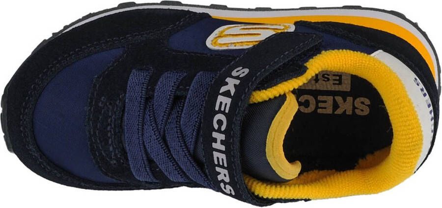 Skechers Retro sneakers blauw Textiel Heren