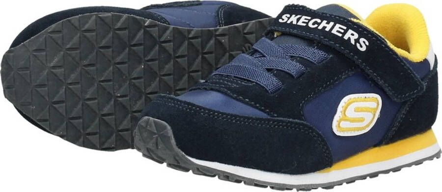 Skechers Retro sneakers blauw Textiel Heren