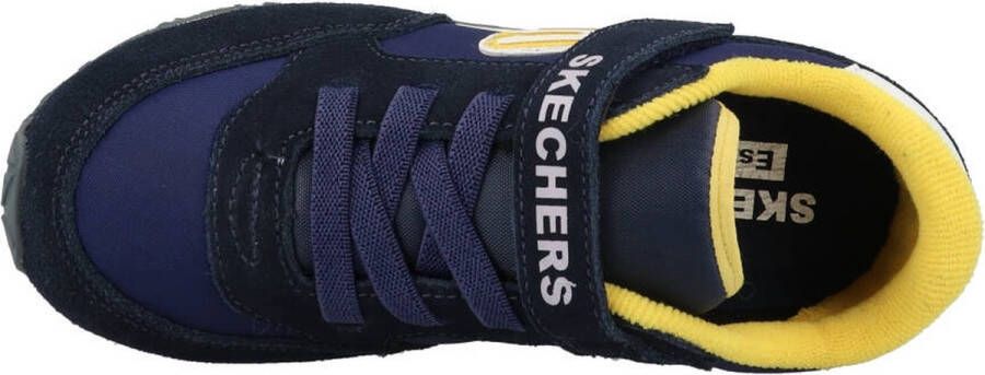 Skechers Retro sneakers blauw Textiel Heren
