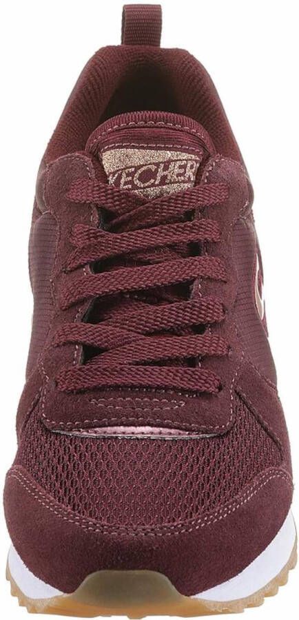 Skechers Retros Og 85 Goldn Gurl Dames Sneakers Rood