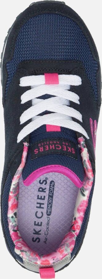 Skechers Retrospect sneakers blauw Textiel