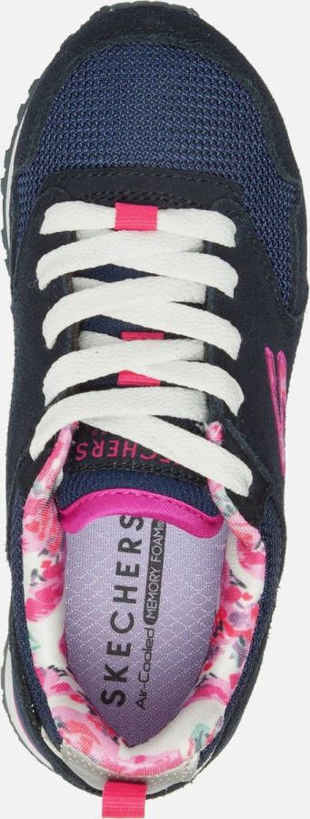 Skechers Retrospect sneakers blauw Textiel