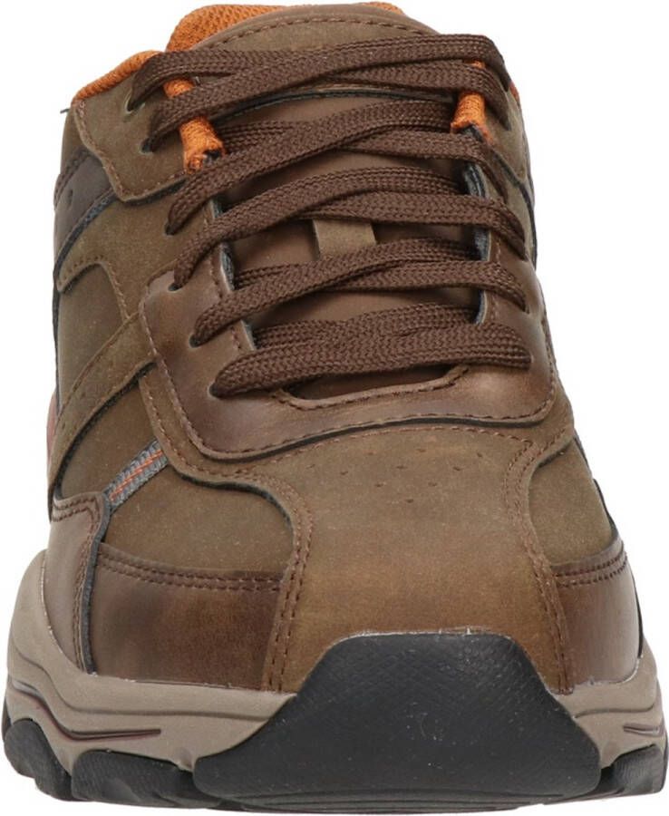 Skechers Romago-Elmen leren heren sneakers bruin Extra comfort Memory Foam - Foto 3