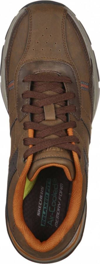 Skechers Romago-Elmen leren heren sneakers bruin Extra comfort Memory Foam - Foto 8