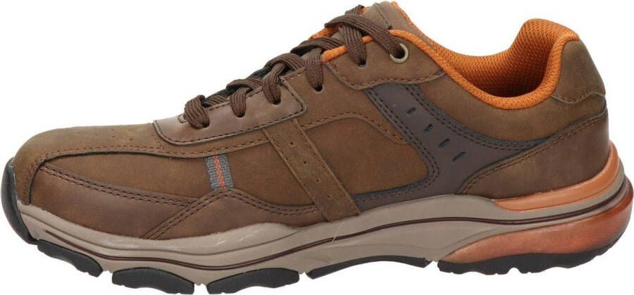 Skechers Romago-Elmen leren heren sneakers bruin Extra comfort Memory Foam - Foto 10