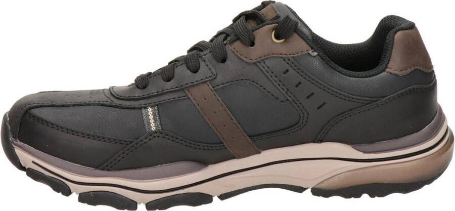 Skechers Romago Elmen leren heren sneakers Zwart Maat Extra comfort Memory Foam43 - Foto 8