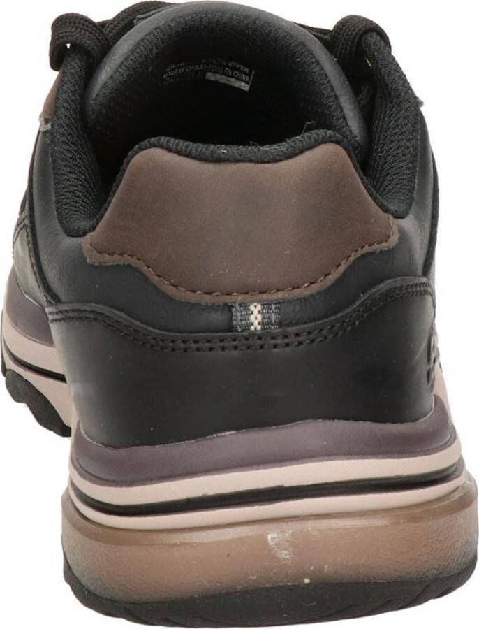 Skechers Romago Elmen leren heren sneakers Zwart Maat Extra comfort Memory Foam43 - Foto 6