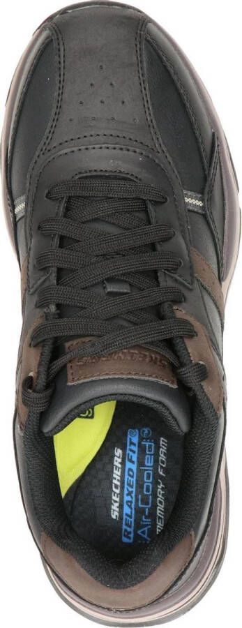 Skechers Romago Elmen leren heren sneakers Zwart Maat Extra comfort Memory Foam43 - Foto 7