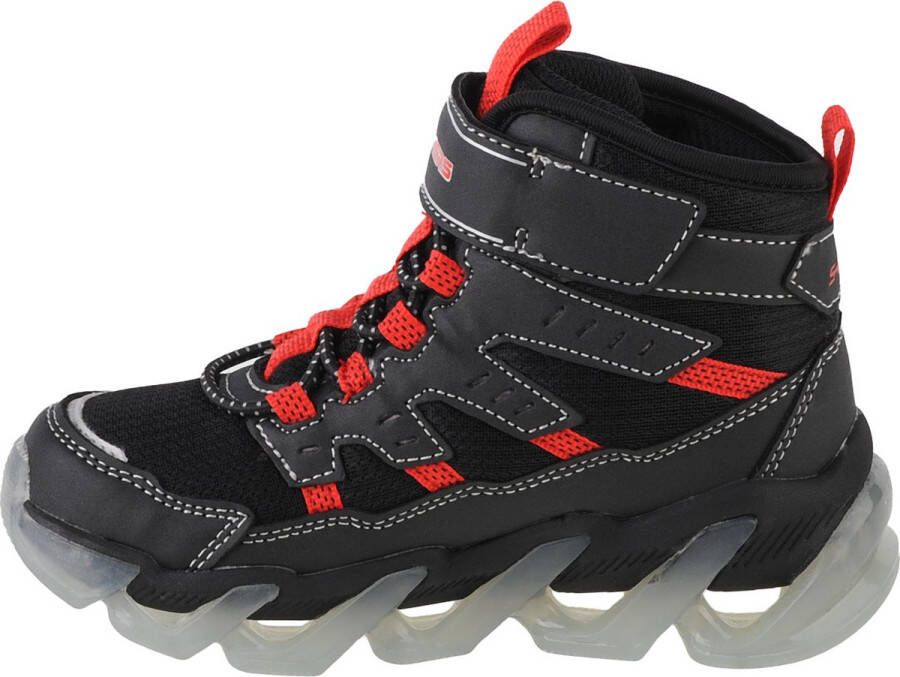 Skechers S Lights-Mega-Surge-FLASH BREEZE Unisex sneakerlaarzen voor kinderen 400131L zwart